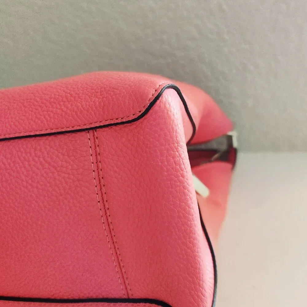 New Kate Spade NY Coral Leather Shoulder Bag Purse
